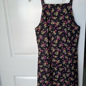 French Connection Black Floral Mini Dress